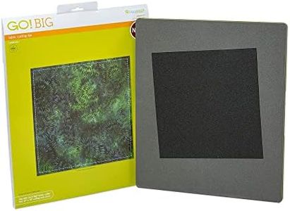 AccuQuilt GO! 10 Inch Electric Square Accurate Fabric Cutting Die with 9.5 Inch Finished for Quilting Projects, Pillows, or Table Runners