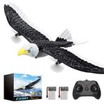 DEERC RC Plane, Remote Control Eagle Plane, RTF Airplane, 2.4ghz Flying Brid with 2 Batteries & Propeller 6-axis Gyro Stabilizer, Easy to Fly for Beginners Adults Kids Boys