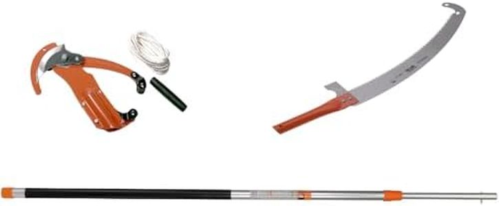 Kit echenilloir compatible avec Bahco P34-37 avec scie 386-6T et perche télescopique 5 mètres