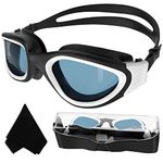 Adult Swimming Goggles,Polarized Open Water Goggles Swimming Anti Fog UV Protection No Leakage Clear Vision Easy to Adjust for Adults Men Women Teenagers