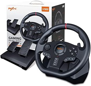 PXN V900 Steering Wheel Gaming - 270/900° Sim Xbox Racing Wheel with Pedals Paddle Shifter Vibration Feedback Wheel for Xbox One, Xbox Series S/X, PC, PS3, PS4, Switch, Android TV