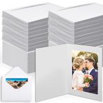 Ctosree 500 Pack 4 x 6 Photo Frames Paper Picture Frames Cardboard Photo Holders Cardstock Greetings Holder Invitation Cards for Wedding Graduation Grateful Portraits Events Supplies(White)