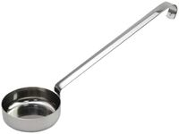 Tsnamay 10.55" Stainless steel 201 Pizza Sauce spoon Kitchen Ladles with Hooks and Long Handles for Stirring,Portioning and Serving Soups