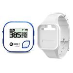 GOLFBUDDY Voice 2S+ Talking GPS Rangefinder, Clip on Hat Golf Navigation, Slope Mode on/Off, 18 Hours Battery Life, Shot Distance Measurement, Preloaded with 40,000 Courses Worldwide (Blue)