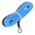 Synthetic Winch Cable Winch Line Towing Rope 4.8mmx15m Synthetic Fiber 5500lbs Breaking Strength Waterproof Accessory for ATV UTV Trailer(blue)