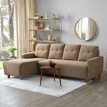 Sleepyhead Yolo- 5- to 6-Person Sofa Lhs L Shape Sofa Set (Fabric, Coco Brown)