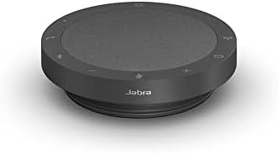 Jabra Speak2 55 Wireless Bluetooth Speakerphone - Portable Speaker with 4 Noise-Cancelling Mics, 50mm Full-Range Speakers & Wideband Audio - Certified Microsoft Teams Speaker - Dark Grey