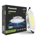 Panasonic 9W LED Concealed Downlight for Ceiling | LED Deep Junction & Concealed Box Light (Warm White, PDLM15093)