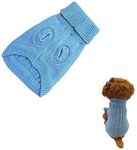 Veewon Dog Warm Coat Cute Pet Puppy Cat Jumper Sweater Knitwear Apparel Clothes, Blue (XS)