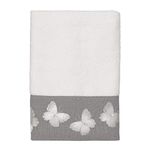 Avanti Linens Yara Collection, Embellished Hand Towel, White