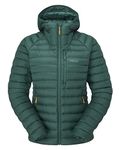 Rab Womens Microlight Alpine ECO Down Jacket - Active Insulation (Green Slate, L)