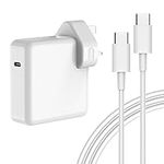 Macbook Charger, Newding 61W/65W USB C Power Adapter for Mac Book Pro13 inch 2021, 2020, 2019, 2018, Mac Book Air 16, 15, 14, 13 Inch 12 Inch Included with 2M Type C Cable (6.56ft/2m)