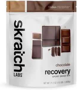 Skratch Labs Post Workout Recovery Drink Mix with Chocolate, (21.2 oz, 12 Servings) with Complete Milk Protein of Casein, Whey, Probiotics, Gluten Free, Kosher, Vegetarian