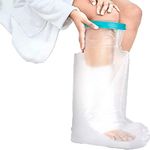 Waterproof Leg Cast Cover for Adult Shower Bath, Cast Protector Keep Cast Bandage Dry, Watertight Cast Bag for Wound Foot Ankle Orthopedic Boot, Half Leg Size 24 Inches