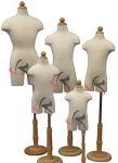 (JF-11C Group) Roxy Display 4 Units Children/Child/Kids Dress Form Mannequin Body Form with Base (JF-11C6M JF-11C2T JF-11C4T JF-11C7T)