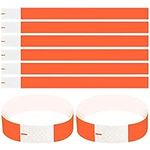 100 Pack Wristbands 3/4 inch, Event Wristbands Multicolour with Adhesive Closure, Event Bracelets Party Wrist Band, Paper ID Wristband for Club Festival Waterparks Security