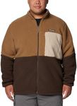 Columbia Men's Mountainside Heavyweight Fleece, 2024 Delta/Cordovan/Ancient Fossil, 5X Tall