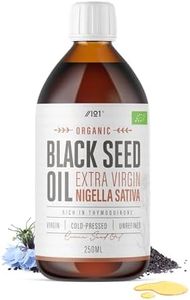 Organic Black Seed Oil 250ml – Cold & Freshly Pressed – Up to 5X% Strength Thymoquinone – 100% Pure Extra Virgin Cumin Black Seed Oil - By Alpha01