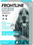 Frontline Plus For Dogs 10-20kg - 1 Pipette, Flea And Tick Treatment For Dogs, Frontline Flea Treatment For Dogs, Frontline Spot On For Dogs, Frontline For Dogs