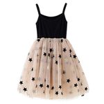 NNJXD Little Girl Summer Sleeveless Princess Dress,Infant Toddler Princess Party Tulle Sundress 6-7 Years Tulle-Black