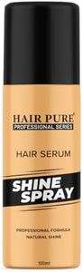 Hair Pure Shine Hair Spray 100ml | Long Lasting Hold, No Flaking & Natural Shine | Non Sticky & Easy Wash Off | Quick Hair Styling and Setting