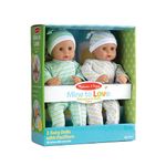 Melissa & Doug Twin 38cm Dolls: Sebastian & Sofia