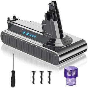 7.0Ah Replacement for Dyson V10 Battery for Dyson SV12 206340 V10 Cyclone Animal Fluffy Absolute Motorhead Allergy 25.2V Stick Vacuum Cleaner Battery (Not for SV10)