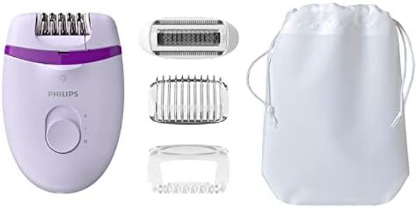 Philips Satinelle Essential Compact Epilator with Cable and Four Accessories (Model BRE275/30)