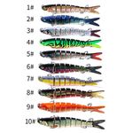 CALANDIS® Artificial Fishing Swim Bait Simulate Life-Like Multi Jointed Fish Lure 9