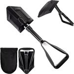 72HRS Carbon Pro Shovel - Versatile, Compact, Folding Survival & Tactical Shovel for Camping, Off-Roading, and Trenching