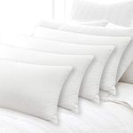 Luxor Linen Luxor Australian Made Hotel Quality Pillow Standard Size, Medium Firm, Four Pack