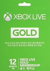 Microsoft Xbox Live 12 Month Gold Card