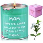 Funny Candle Gifts for Mom Personalized Mom Gifts Birthday Christmas Mothers Day Gifts from Kids Daughter Son Soy Wax Aromatherapy Candle