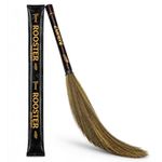 Zureni BR-01 Rooster Broom Phool Jhadu Natural Mizoram Heavy Duty 17.3 inchs Long Grass with Laminated Plastic Handle, Dust Removal, and Floor Cleaning