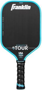 Franklin Sport Pro Pickleball Paddles - FS Tour Series Carbon Fiber Pickleball Paddles - Official USA Pickleball (USAPA) Approved Paddles - Dynasty Pro Player Paddle - 14mm Polymer Core - Blue