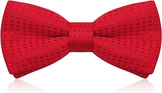 YBVABE Dot Bowtie for Kids, Pre-Tied Polka Dot Bow Tie with Spots & Adjustable Buckle & Strap, Formal Neck Bowtie Tux Bowtie for Boys Girls Party Wedding Ball Banquet Dog Cat