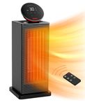 Space Heater,1500W Oscillating Heater for Indoor Use with ECO Thermostat,Remote,4 Modes and 24H Timer, TABYIK Portable Electric Heaters with 6 Protection for Small Room for Office