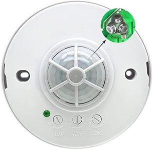 Motion Sensor Light Switch – 360 Degree Ceiling Mounted Occupancy Sensor Switch, High Sensitive Sensor Switch with 3 detectors Time Delay, Light Sensor and Distance Adjustable (3-12M)