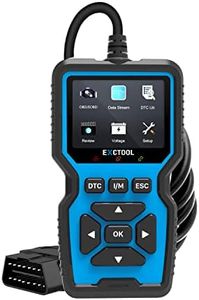 Exctool OBD2 Scanner Car OBD II Code Reader with Reset Auto Check Engine Light Scan Tool Handheld Diagnostic Device