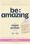 BEAM Be Amazing Be Amazing Vegan Protein Powder | 20g Plant-Based Protein with Prebiotics Fibers | Sugar-and-Gluten-Free Shake Mix, Low Carb, Non-Dairy Funfetti Smoothie | Birthday Cake, 25 Servings