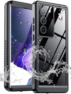 MOZOTER for Samsung Galaxy Note 20 Ultra Case Waterproof,[IPX8 Underwater Case][Full Body Shockproof & Military Dropproof] Built-in Screen Protector for Samsung Note 20 Ultra 6.9 inch-Black