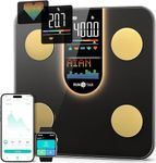 Runstar Scale for Body Weight, Smart Scale with 8-in-1 VA Display, High Precision Bathroom Digital Scale for Body Weight Heart Rate BMI Body Fat 22 Body Composition Sync APP, FSA HSA Eligible