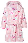 Kids Bathrobes Toddler Cartoon Animal Robe Boys Unicorn Gifts for Girls Bathrobe Flannel Nightgown Children Sleepwear Pajamas 8-9 years