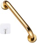 12 Inch Stainless Steel Shower Grab Bar, ZUEXT Gold Shower Handle, Bathroom Balance Bar, Safety Hand Rail Support Bar for Handicap Elderly Injury, Senior Assist Bath Tub Wall Concealed Mount Handle