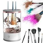 NAVESO Electric Makeup Brush Cleaner Machine, Portable USB Makeup Brush Cleaner Electric, Automatic Spinning Makeup Brush Cleaner, Makeup Brush Cleaning Tool, Makeup Brushes Cleaner Washing Machine