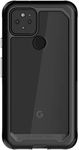 Ghostek Atomic Slim Designed for Pixel 5 Case with Ultra Protective Aluminum Bumper Made of Super Strong Lightweight Military Grade Alloy Metal Phone Covers for Pixel 5 5G (6 Inch) (Black)