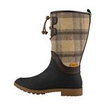 Kamik Women's Abigail Fleece Lined Rain Boots,BEIGE PLAID,6