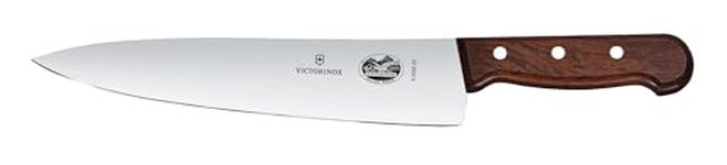 Victorinox Wood, Carving Knife, Extra Sharp Blade, Straight Edge, 25 cm, Noble Wooden Handle, Stainless Steel, Brown