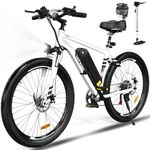 HITWAY Electric Bike for Adults, 26" × 2.125/3.0/4.0 Fat Tire E Bike 12Ah/15Ah Removable Electric Bike, 500W/750W Mountain Bike Snow Beach Bicycle with 7 Gears