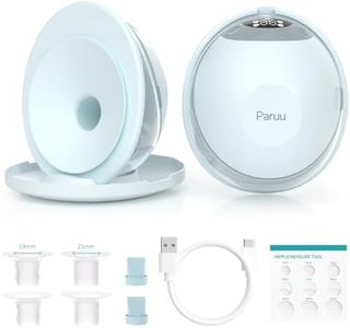 Paruu P20 Tire Lait Electrique Main Libre, Tire-Lait Portable avec 4 Modes et 12 Niveaux, Bride à Double Étanchéité de 19/21/24 mm, Visualisation du Temps et de la Quantité de Lait (2, Vert clair)